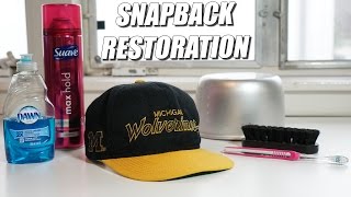 How to Restore Vintage Snapbacks EASIEST WAY A Quick Thrift Fix [upl. by Keifer288]