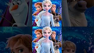 Encuentra las diferencias en Frozen shorts frozen frozen2 frozen3 disney Reto para adultos [upl. by Hultin462]