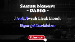 Karaoke Sakur Ngimpi  Darso  HD Karaoke Audio [upl. by Eilrahc409]