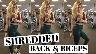 SHREDDED Back And Bicep Workout  For Women [upl. by Jutta]