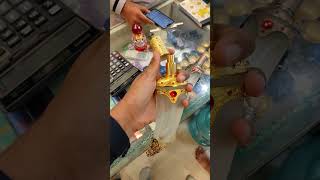 40ml Golden Khanjar Spray Bottle  Metal Perfume Bottle  Golden Sword Bottle Wholesaler in Mumbai [upl. by Nemzaj]