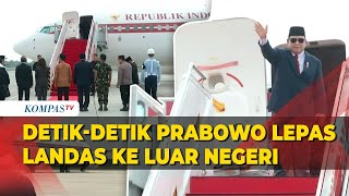 DetikDetik Presiden Prabowo Lepas Landas Lawatan Perdana ke Sejumlah Negara [upl. by Pelagi]