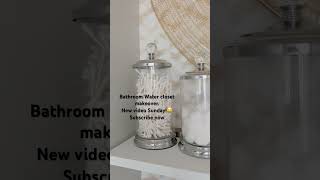 Bathroom water closet makeover bathroomdesign watercloset interiordesign homedecor [upl. by Nitneuq]