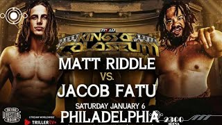 Matt Riddle vs Jacob Fatu  MLW Kings of Colosseum 2024  Wrestling Highlights [upl. by Aleydis245]