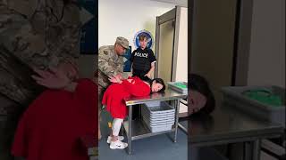 Wife Gets Military Surprise At Security 🎖️ shorts [upl. by Bert]