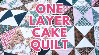 Free Layer Cake Quilt Pattern  No Background Fabric Needed [upl. by Llewoh338]