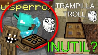 🐉COMO USAR LAS TRAMPILLAS EN MINECRAFT🤔 Un TROLL PRO te enseña los SECRETROS de la trampilla😍 [upl. by Vargas720]