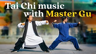 1 hour Tai Chi music with Master Gu Chinese Qi Gong meditation music [upl. by Reivaxe]