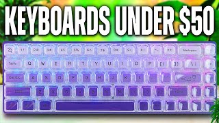 The BEST GAMING Keyboards Under 50 [upl. by Raddie]