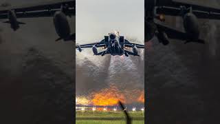 Massive amount of thrust Luftwaffe Tornado takeoff [upl. by Farlay]