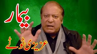 Nawaz Sharif Funny Speech بیمار Funny Azizi Totay Punjabi Dubbing by Ali Azizi [upl. by Annovahs]