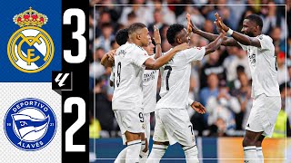 HIGHLIGHTS  Real Madrid 32 Alavés  LaLiga 202425 [upl. by Aiksas]