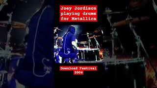 Joey Jordison playing drums for Metallica metallica joeyjordison slipknot drums shorts [upl. by Mahtal]