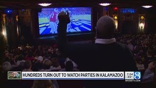 Hundreds attend Cotton Bowl watch parties in Kalamazoo [upl. by Goeger]