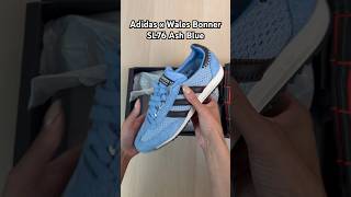 UP CLOSE with the Adidas x Wales Bonner SL76 Ash Blue 👀 sneakers adidas asmr walesbonner [upl. by Jankell]