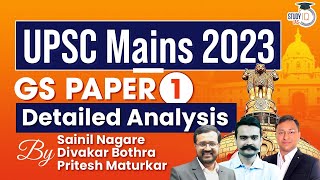 UPSC Mains 2023  GS Paper 1 Detailed Analysis amp Answers  Geography Society amp History [upl. by Lissie]