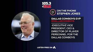 Stephen Jones on 1053 The Fan 111524  Dallas Cowboys 2024 [upl. by Adnara]