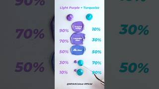 Light Purple Vs Turquoise Colour Recipes satisfying asmr colormixing [upl. by Margalit]