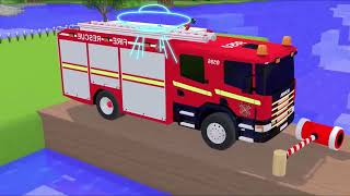 Choose The Right Door With Tires Fire Truck Car Tractor Police car 3D dog cat car bus [upl. by Oilicec261]