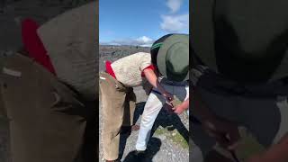 Traditional Lifting Stones ireland shortvideo liftingstones strongman inishmor traditional [upl. by Lilyan529]