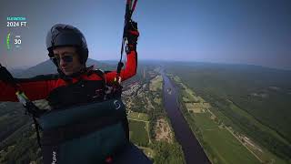 Great First Paragliding Flight at Mount Ascutney [upl. by Flemings]