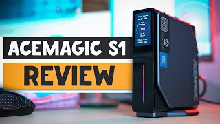 This Windows 11 Pro Mini PC Has a LCD Display ACEMAGIC S1 Review [upl. by Balcke]