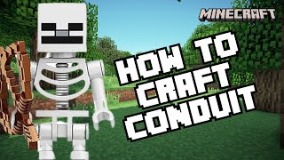 How to Craft Conduit in Minecraft 2024 [upl. by Eimoan]