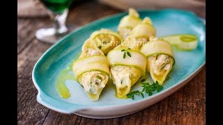 CONCHIGLIONI RIPIENI DI GAMBERETTI E ZUCCHINE [upl. by Ileek]