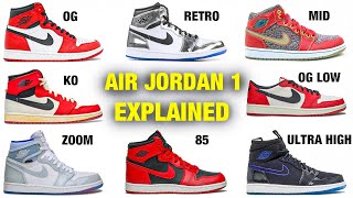 Explaining Types of Air Jordan 1s For Beginners Sneaker Collection [upl. by Neersan122]