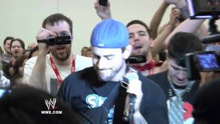 WWEcom Exclusive CM Punk confronts Triple H at ComicCon [upl. by Lua]