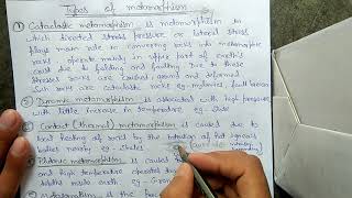 TYPES OF METAMORPHISM HINDI [upl. by Nodnahs]