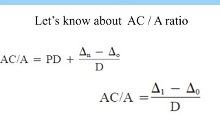 Orthopics series 6  Know about ACA ratio orthoptics [upl. by Hennahane]