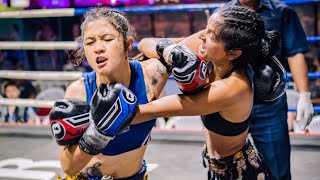 Jaggy Mann UK vs Pra Gui Dao Thailand Female Muay Thai Fight 47kg Chiang Mai January 2023 [upl. by Lirba]