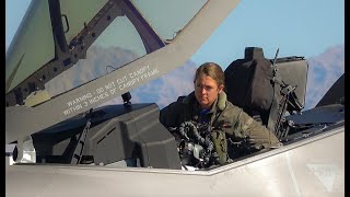 UNITED STATES AIR FORCE FIRST FEMALE F35 DEMO PILOT  KRISTIN quotBEOquot WOLFE  AVIATION NATION 2022 4K [upl. by Hsitirb517]