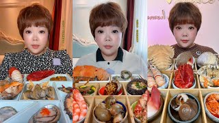 Seafood 169Peony shrimp 🦐🦐🦐 Crab 🦀 oyster 🦪 Big lobster 🦞 Seafood 🦞🦞 mukbang seafood eating [upl. by Lozar728]