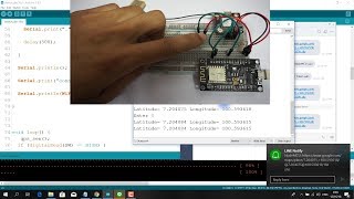 การทำ GPS แจ้งเตือนผ่านแอพพลิเคชั่น LINE ด้วย NodeMCU และ โมดูล GPS [upl. by Silrac253]