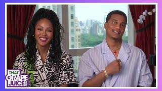 Megan Good amp Cory Hardrict Spill on Tyler Perrys Divorce in the Black [upl. by Enaitsirk647]