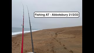 Fishing AT  Abbotsbury Chesil Beach  21 Feb 2023 A flurry of late fish save the day [upl. by Carie]