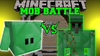 EMERALD BLOCKLING VS EMERALD GOLEM  Minecraft Mob Battles  Mods [upl. by Mandeville]