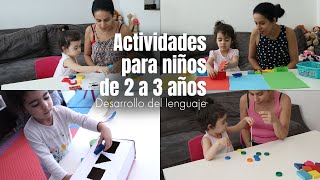 ACTIVIDADES PARA NIÑOS DE 2 A 3 AÑOS  DESARROLLO MOTRICIDAD FINA DESARROLLO DEL LENGUAJE [upl. by Kingsley]