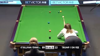 SNOOKER REANNE EVANS SHOWS HER SKILLS  WORLD MIXED DOUBLES 2022 [upl. by Nosnevets]