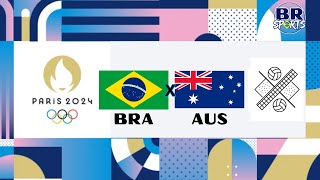 BRASIL X AUSTRÁLIA AO VIVO COM IMAGENS  OLIMPÍADAS PARÍS 2024  VÔLEI PRAIA FEMININO [upl. by Latini]