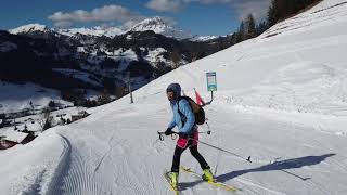 Una sciata sulla pista di casa al Santa Croce  Dolomiti [upl. by Aitsirk]