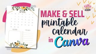 How To Create Printable Calendar In Canva FREE Calendar 2024 Canva Template [upl. by Hailee225]