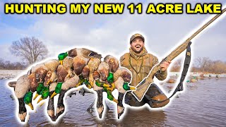 I Built an 11 ACRE LAKE then went DUCK Hunting on It Limited Out [upl. by Ahsinawt]