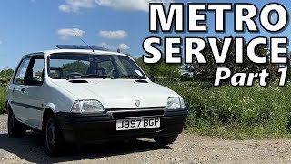 Servicing my Rover Metro Part 1 [upl. by Atsirhcal543]