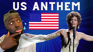 Whitney Houston  National Anthem Star Spangled Banner UK REACTION [upl. by Aedni]