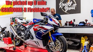 Picking up a brand new Honda CBR1000RRR Fireblade SP [upl. by Ebbarta]