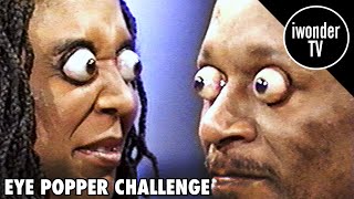 Eye Popper Challenge  World Record For Eyes Popping Out The Furthest [upl. by Angelico]