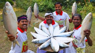 Sorshe Posto Doi Ilish Recipe  Jamaibabu special Hilsha curry  Ilish recipe for village people [upl. by Bunns]